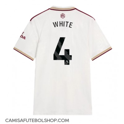 Camisa de time de futebol Arsenal Ben White #4 Replicas 3º Equipamento 2025-26 Manga Curta Camisa de time de futebol Arsenal Ben White #4 Replicas 3º Equipamento 2025-26 Manga Curta